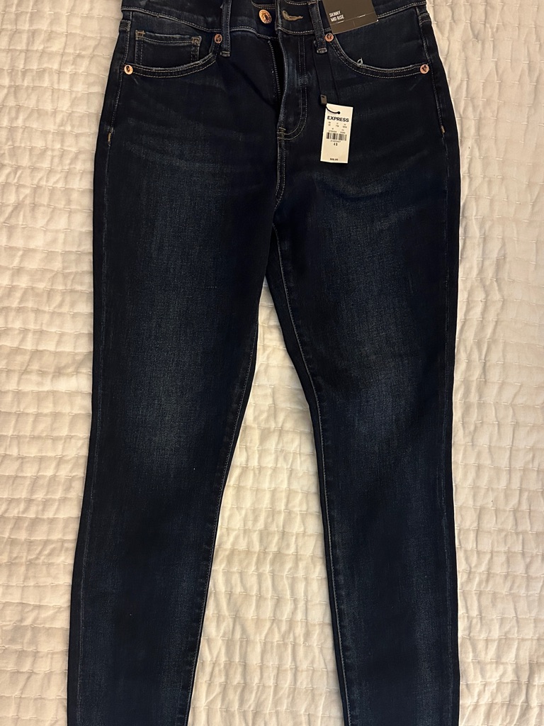 Express Women's Dark Indigo Skinny Jeans